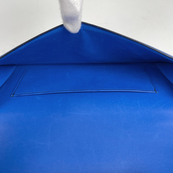 Hermès HERMES logo clutch bag H Couchbel blue 〇V women's - Picture 8 of 9